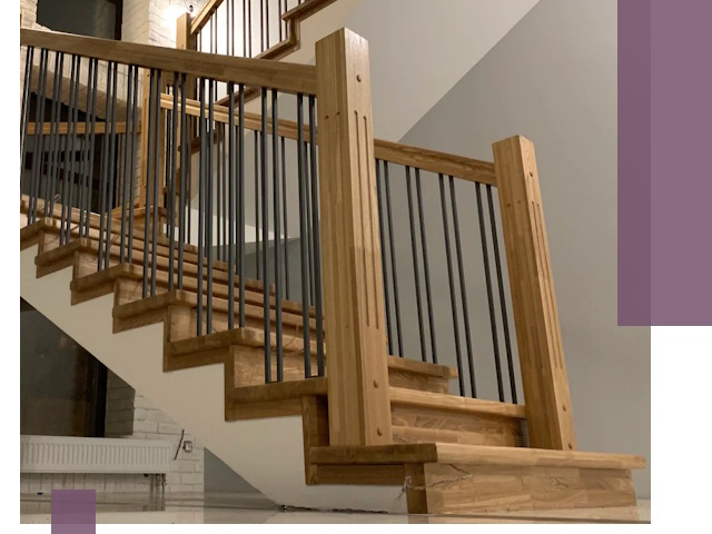 Реставрация деревянных и металлических лестниц в Торжке