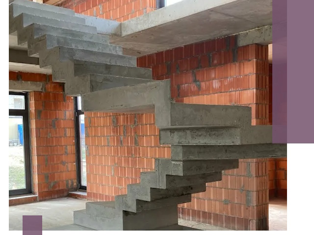 Изготовление бетонных лестниц под ключ в Торжке