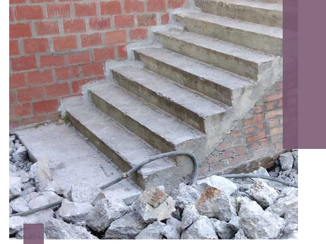 Демонтаж бетонных лестниц в Торжке: быстро и безопасно