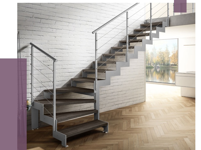 Г-образные лестницы под ключ в Торжке от 37062 руб. | ПРОЛЁТ-Трж