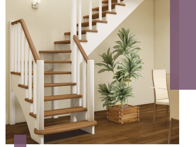 Г-образные лестницы под ключ в Торжке — изготовление и монтаж