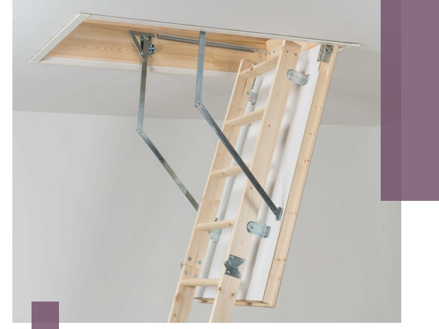 Установка чердачной лестницы под ключ в Торжке