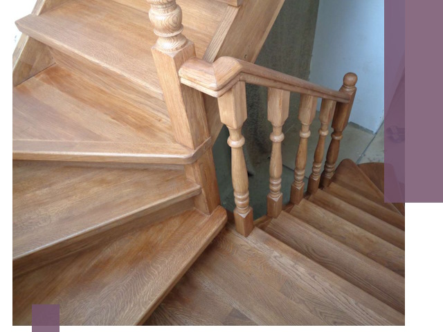 Дубовые лестницы под ключ в Торжке: изготовление и монтаж