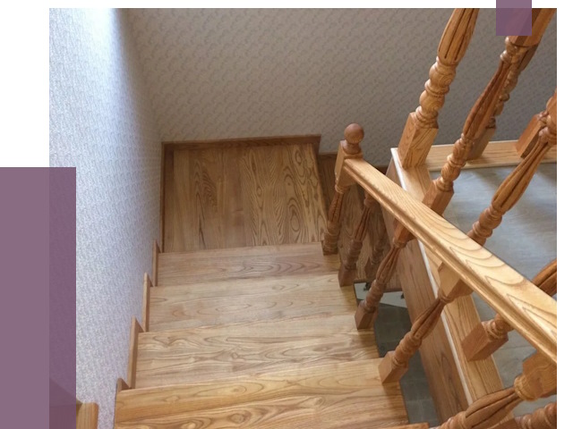 Сосновые лестницы в Торжке под ключ от 8077 руб.  | ПРОЛЁТ-Трж