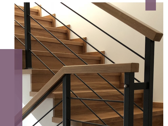Обшивка металлической лестницы деревом в Торжке от 4345 руб. 