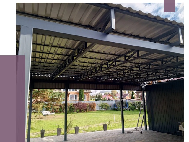 Монтаж навесов в Торжке от 7361 руб. — установка навеса | ПРОЛЁТ-Трж