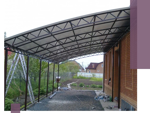 Профессиональный монтаж навесов под ключ в Торжке