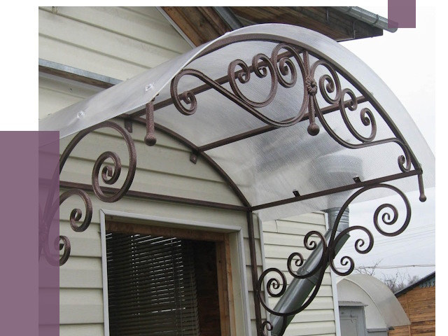 Изготовление козырьков в Торжке от 7361 руб. — заказать | ПРОЛЁТ-Трж