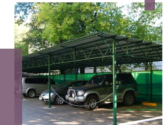 Навесы для парковки в Торжке от 80258 руб. заказать | ПРОЛЁТ-Трж