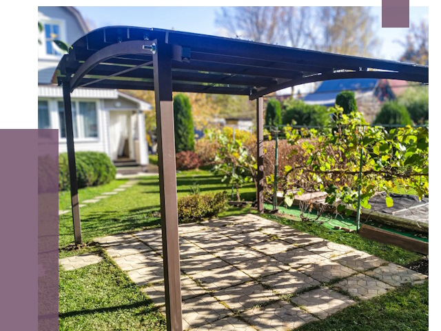 Навесы для дачи в Торжке от 12729 руб. под ключ — ПРОЛЁТ-Трж