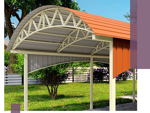 Навесы из профнастила под ключ в Торжке — установка и монтаж