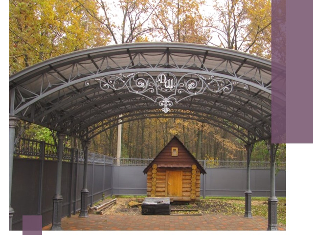 Кованые навесы премиум-класса под заказ в Торжке