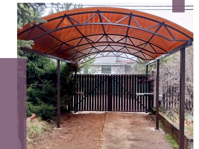 Арочные навесы в Торжке от 12729 руб. — изготовление и монтаж | ПРОЛЁТ-Трж