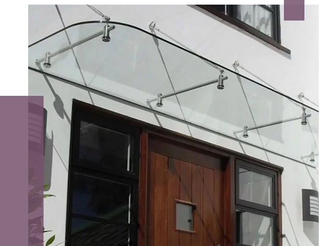 Стеклянные козырьки в Торжке от 18914 руб. | ПРОЛЁТ-Трж