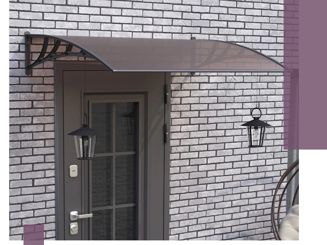 Недорогие козырьки и навесы под ключ в Торжке