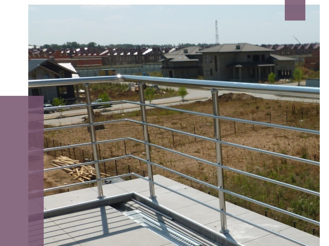 Парапеты из нержавеющей стали в Торжке от 7975 руб. за м² | ПРОЛЁТ-Трж