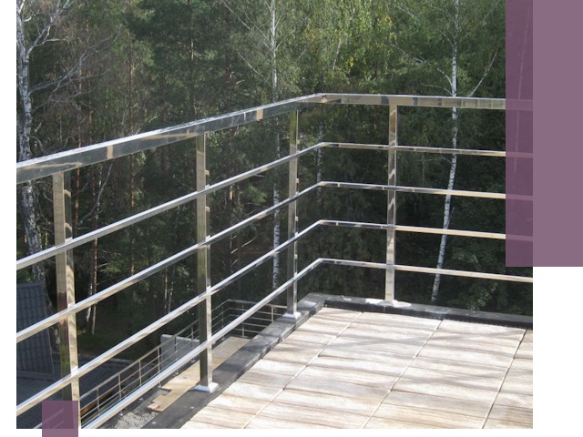 Парапеты из нержавеющей стали в Торжке — изготовление и монтаж