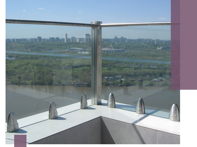 Стеклянные парапеты премиум класса в Торжке для домов и бизнесов