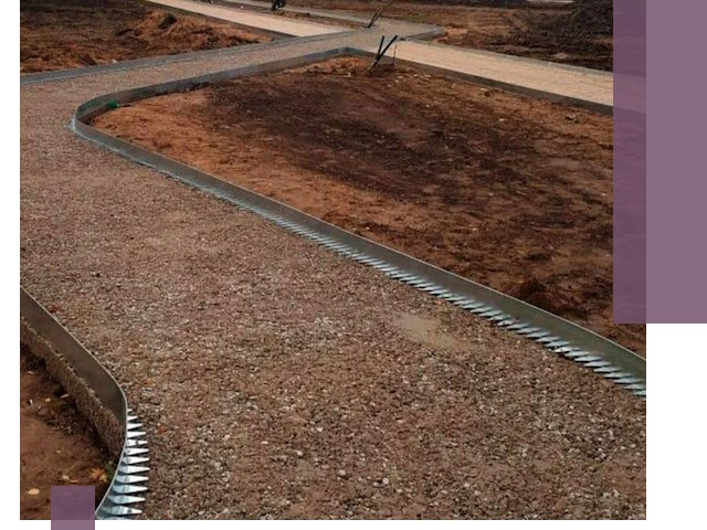 Металлические бордюры под ключ в Торжке — изготовление и монтаж