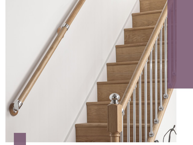 Пристенные поручни из стали и нержавейки под монтаж в Торжке